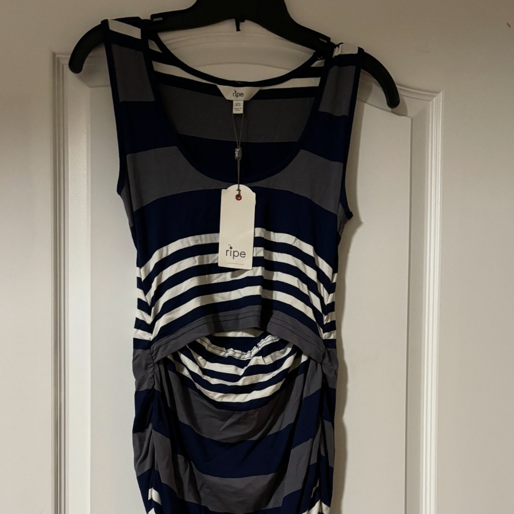BNWT Ripe maternity nursing dress sleeveless XS